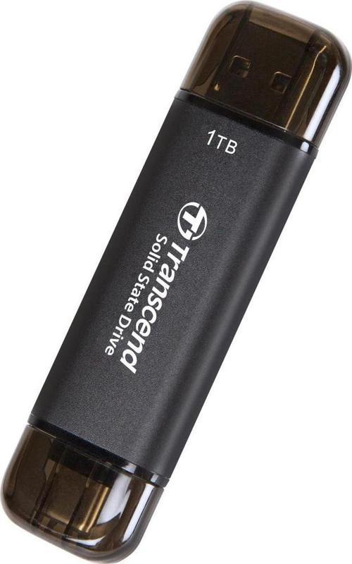 TS1TESD310C 1TB, External SSD, ESD310C,USB 10Gbps, Type C/A, Black