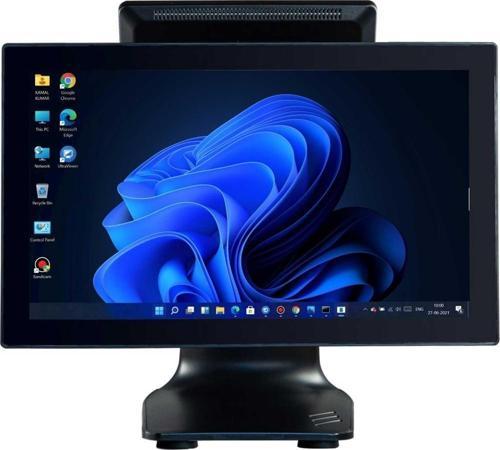 TX-1560M i5-4200U 8GB 256SSD 15.6" HD Multi Dokunmatik 10.1" Müşteri Ekranlı All In One POS Bilgisayar