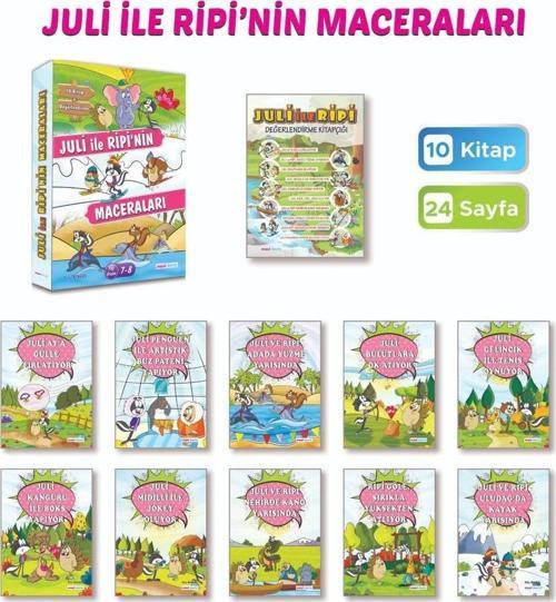 Mavi Deniz 2. Sınıf Juli İle Ripi Masal Seti 10+1 Kitap 2024
