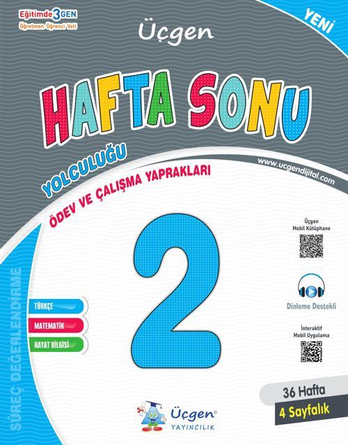 Üçgen 2025 2. Sınıf Hafta Sonu Ödev Ve Çalışma Yaprakları 36 Hafta