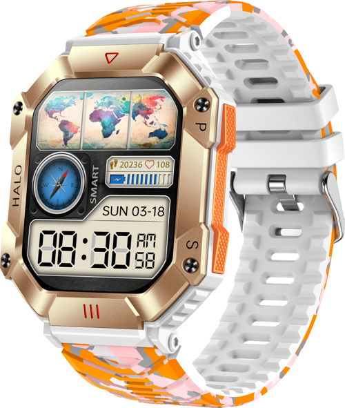 V0623 Outdoor Military Bt Call, Pusula, Spor Sağlık, Profesyonel Akıllı Saat