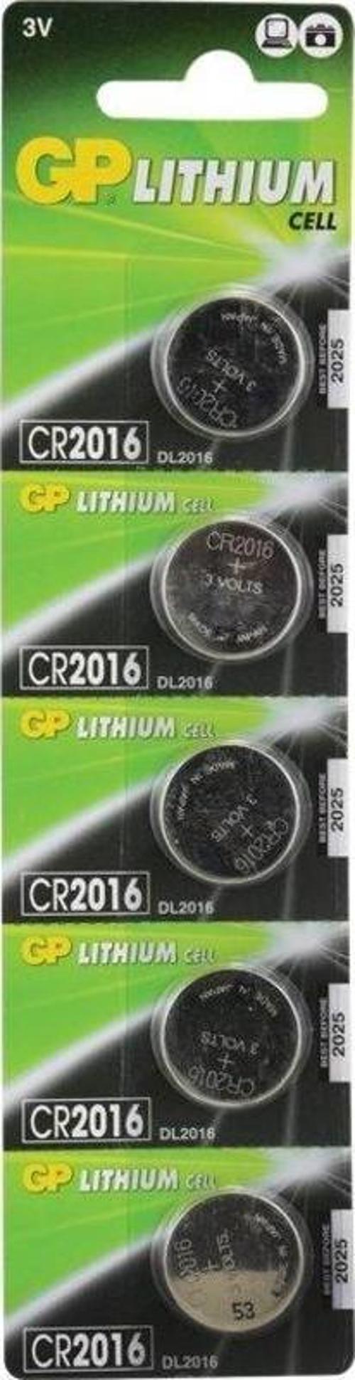 GP CR2016 Lityum Pil 5 li Paket