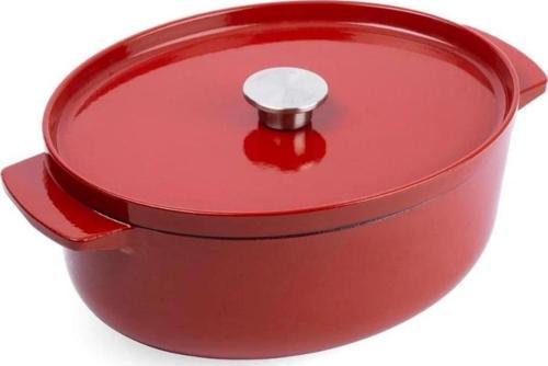 Oval Döküm Demir Tencere 30 cm - 5.6 L