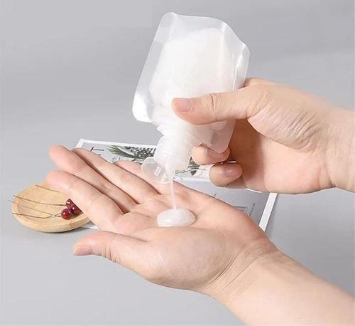 3 Adet 100ml Yumuşak Şampuan Krem Kutusu Seyahat Tipi Doldurulabilir Krem Şampuan Losyon Şişesi