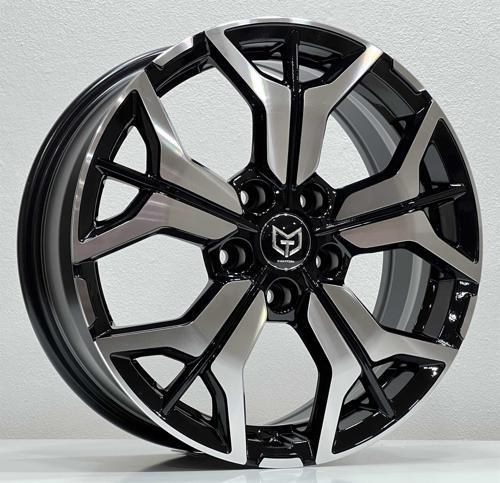 TORK-7936 7x17 5x114.3 ET44 66.1 Black Machined JANT (TAKIM SATILIR)