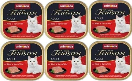 6 Adet Animonda Kedi 100G Sığır Etli ve Patatesli Konserve