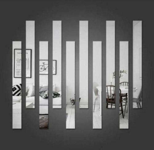 Gerçek Ayna 50*7 Cm 10 Adet Şerit Dekor
