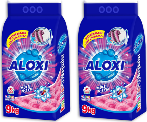 Matik Toz Deterjan Renkli ve Beyazlar İçin 2 Ad. x 9 Kg. (18 Kg. - 120 Yıkama)
