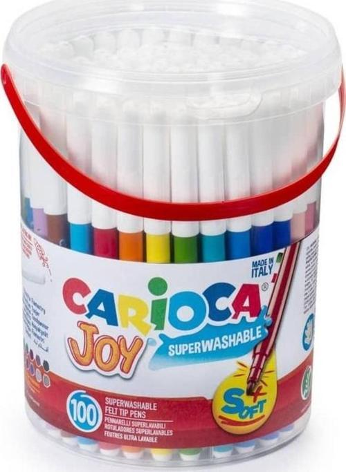 Joy Süper Yıkanabilir Keçeli Boya Kalemi 100'lü Kova