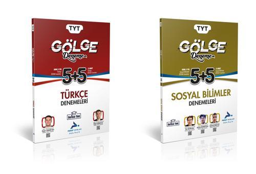 PRF Paraf Yayınları Derece Timi 2025 Tyt Türkçe + Sosyal Bilimler 5+5 Gölge Deneme Seti 2 Kitap