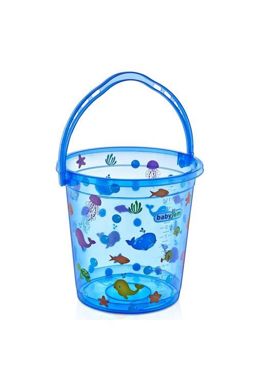 Bebek Banyo Kovası Şeffaf Desenli 399 Mavi