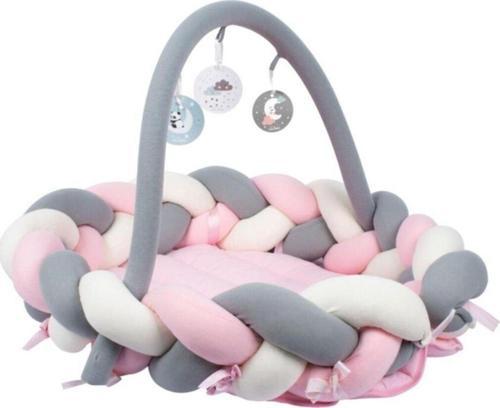 Pembe 3 In 1 Çok Fonksiyonlu Örgü Yatak Kenar Koruyucu