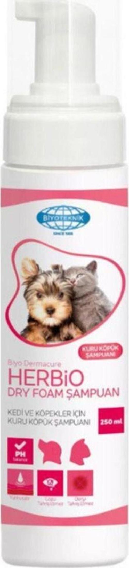 BİYO DERMACURE HERBİO DRY FOAM // Kedi ve Köpekler İçin Kuru Köpük Şampuanı