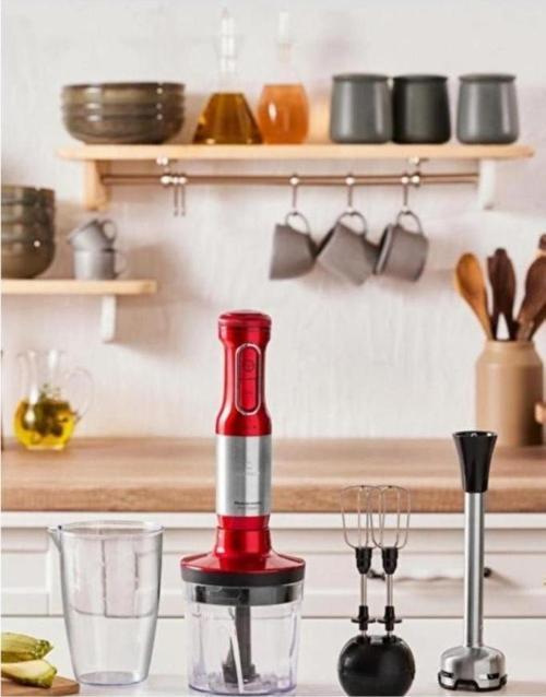 Mastermaid Prosteel Hand Imperial Red Inox 1500 W Blender