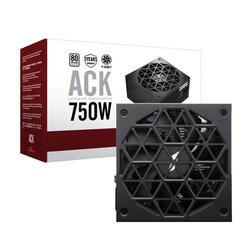 Ack 750W 80+ Aktif PFC 14 cm Fan 5 Yıl Garantili Siyah Güç Kaynağı