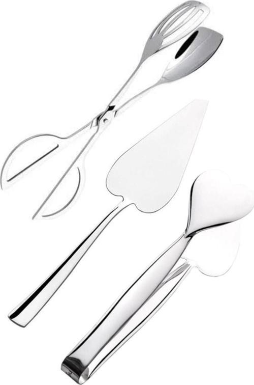 servis maşası - makas maşa - spatula seti 3 parça