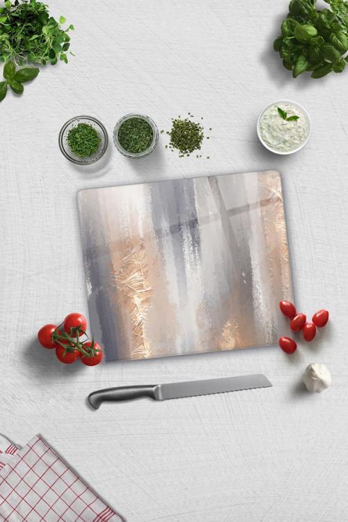 Cam Kesme Tahtası - Cam Kesme Tablası | Kanvas Dokulu | 29 cm x 34 cm