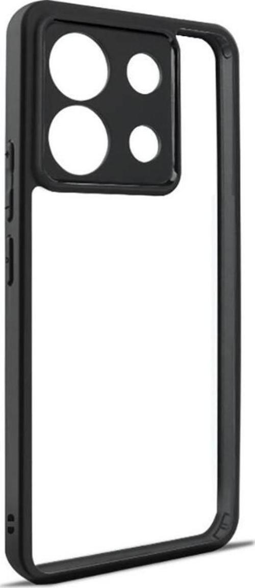 Xiaomi Redmi Note 13 Pro 5G Kılıf Kamera Korumalı Şeffaf Arka Yüzey Zore New Roll Kapak