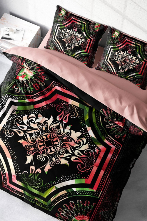 Kıng Sıze Roses Pattern 3D Tek Kişilik Nevresim Takımı