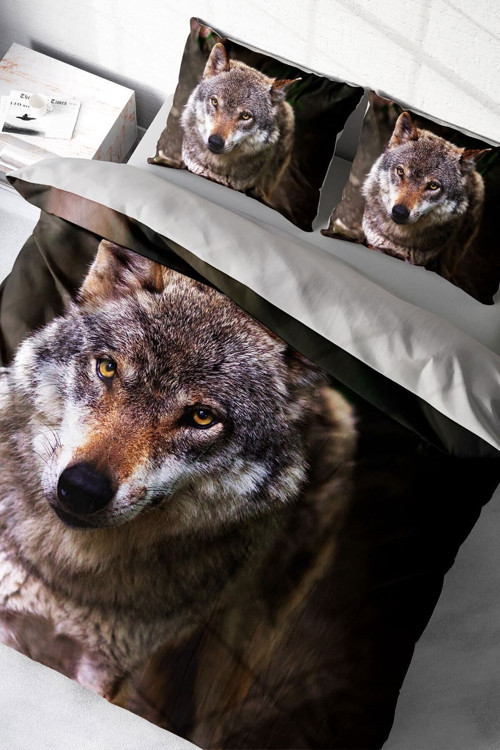 Kıng Sıze Wolfeyes 3D Çift Kişilik Nevresim Takımı