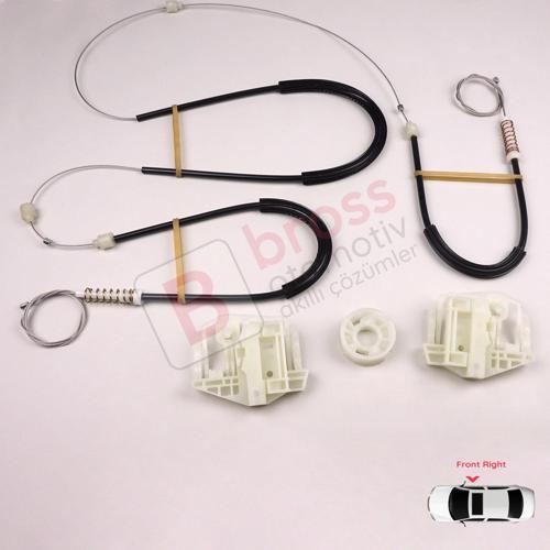 BMW X3 E83 2003-2011 SUV 51333448250 İçin Elektrikli Ön Sağ Cam Kriko Tamir Seti