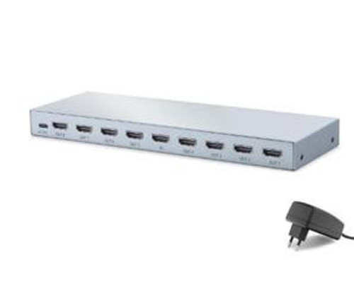 HDX1430 HDMI Splitter EDID 4K 60 Hz 1 Giriş 8 Çıkış Gri