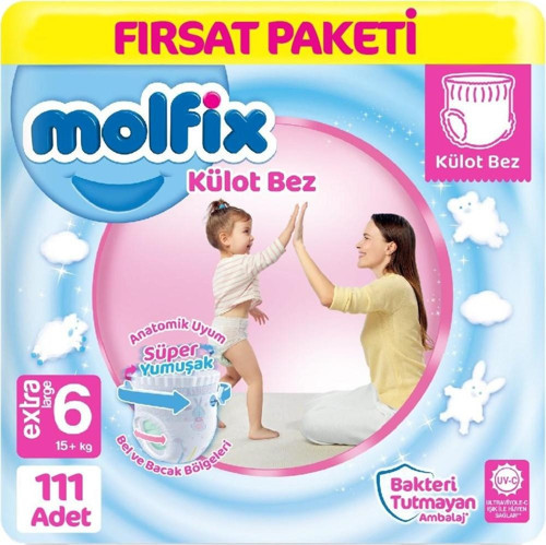 Külot Bebek Bezi 6 Beden Fırsat Paketi 37*3 111 Adet
