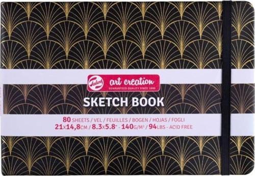 Art Creation Sketchbook Sert Kapak Eskiz Defteri 140 gr 21x14,8 cm 80 yp Art Deco