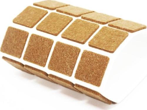 Koltuk Masa Sandalye Altı Koruyucu Yapışkanlı  30mm Keçe - 21 Adet
