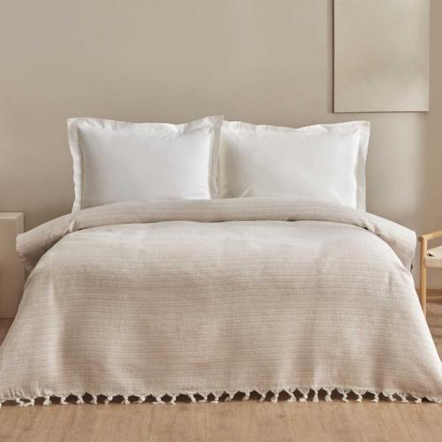 Celia Çift Kişilik Pike Bej