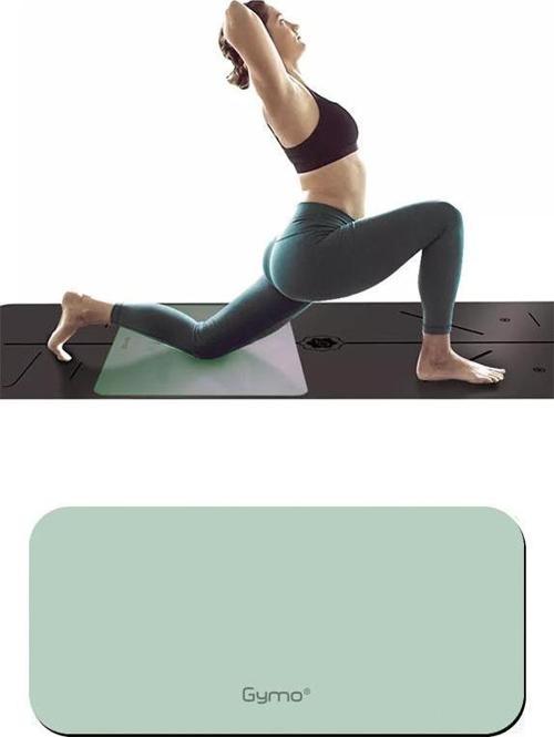 Ekolojik 6mm TPE Yoga Matı Pilates Minderi Diz Dirsek Koruyucu Matlı Set Açık Yeşil