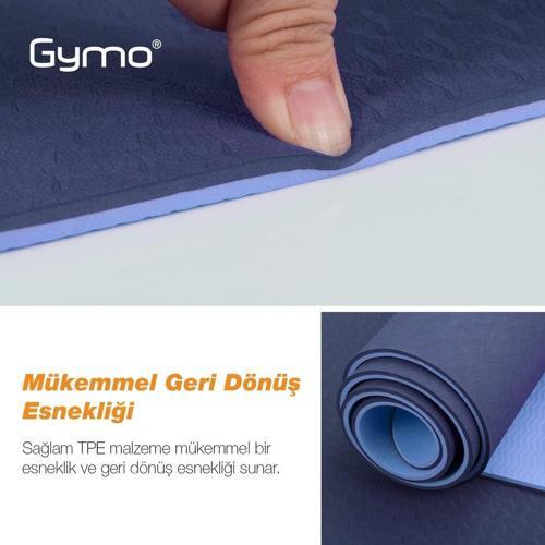 Ekolojik 6mm TPE Yoga Matı Pilates Minderi Diz Dirsek Koruyucu Matlı Set Yeşil