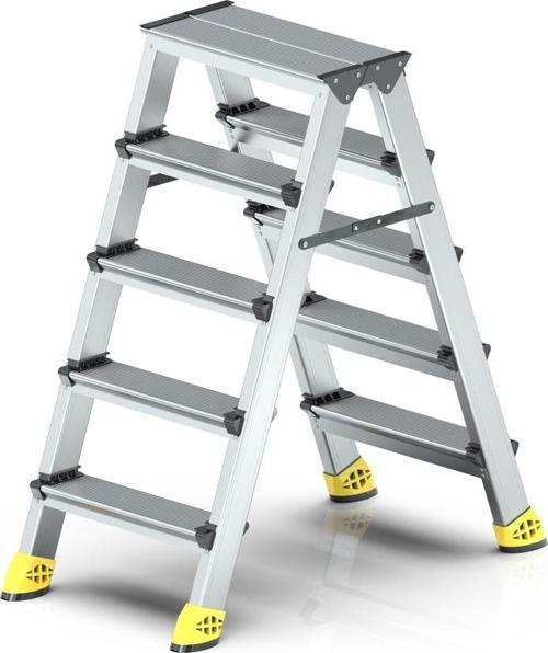 Lüx Çift Çıkışlı 5+5 Basamaklı Alüminyum Merdiven