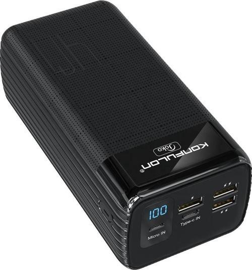 A21S Lcd Göstergeli Powerbank 40000 Mah Konfulon Yüksek Kapasiteli Hızlı Şarj Özellikli Power Station
