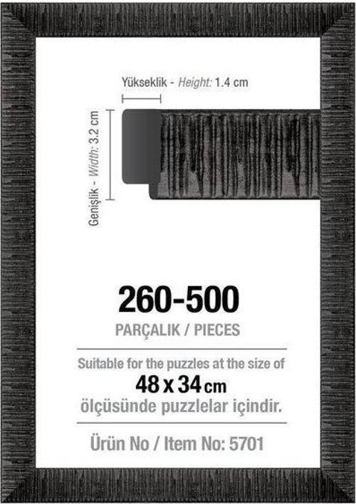 500'lük Siyah Çerçeve 5701