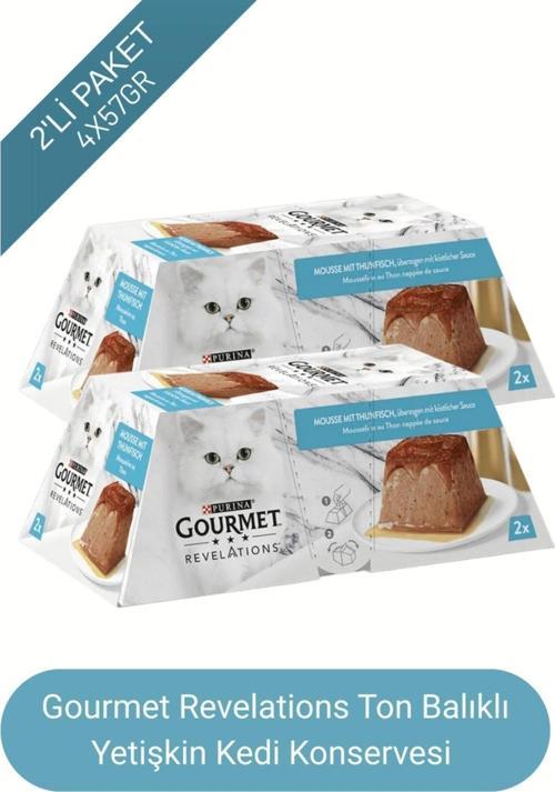 Revelations Mousse Ton Balıklı Sosla Kaplı Lezzet Kedi Ödül Yaşmama 2x57 Gr 114 Gr X 2 Paket