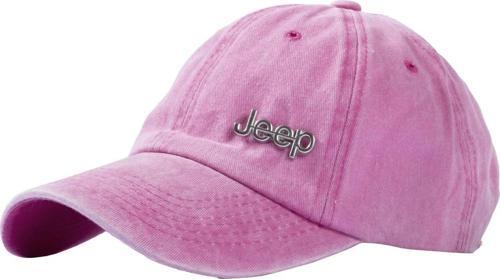 Jeep Metal Logolu Pembe Eskitme Beyzbol Şapka