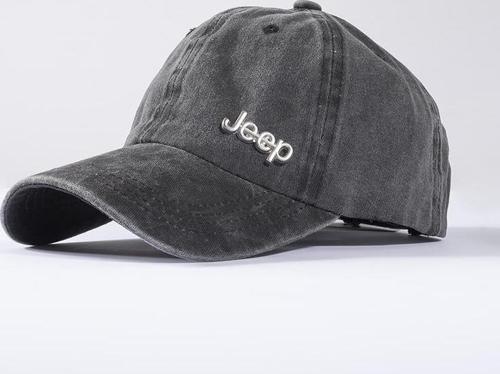 Jeep Metal Logolu Siyah Eskitme Beyzbol Şapka