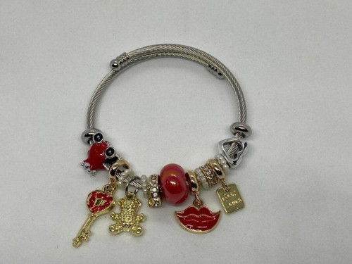 Çelik Bileklik Anahtarlı Charm Bileklik
