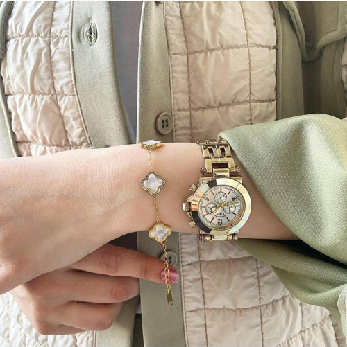 Van Cleef Arpels Model Yonca Figürlü Çelik Bileklik