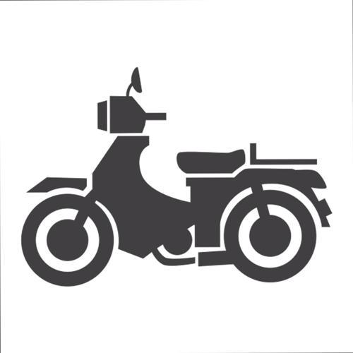 MOTOSİKLET FOLYO STİCKER 30cm Uzunluk