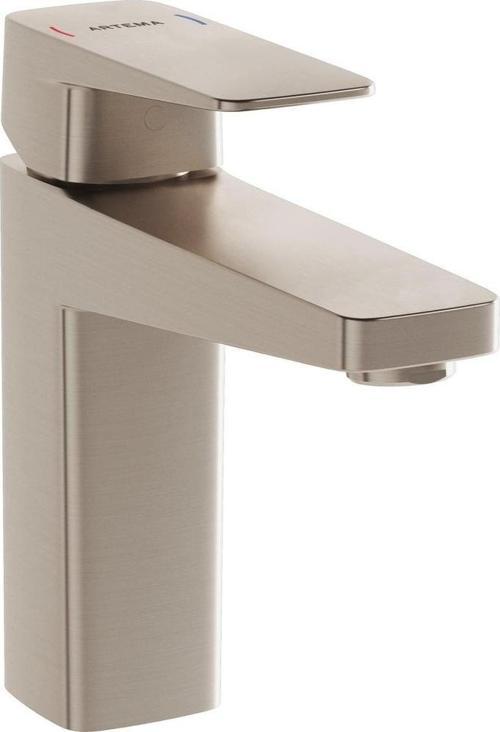 Root Square Lavabo Bataryası L  Fırçalı Nikel A4273134