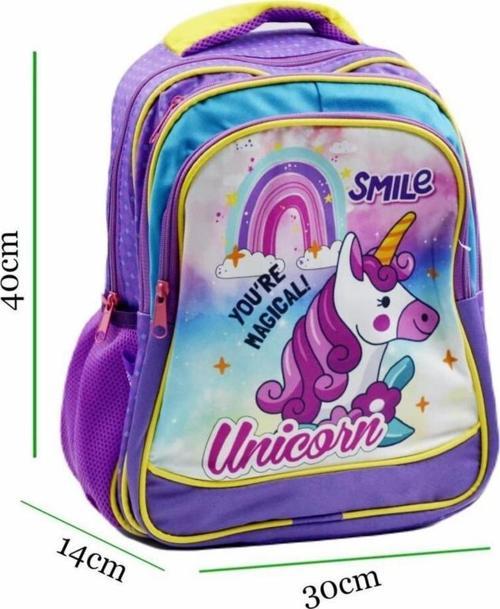 Unicorn Mor Okul Çantası Sntılk23-01p
