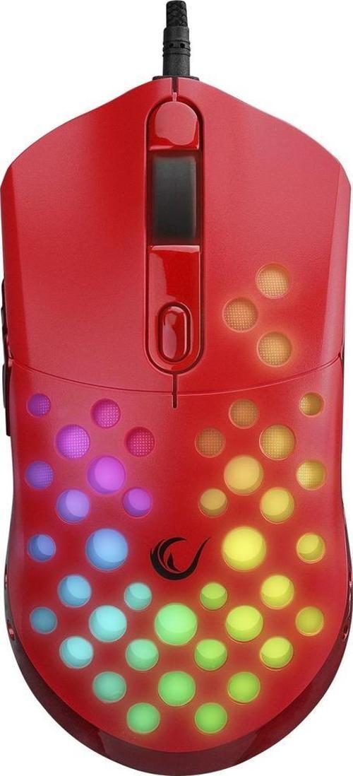 Smx-R66 Rocket Ultra Hafif Kırmızı RGB Ledli 12000Dpi Kablolu Gaming Oyuncu Mouse