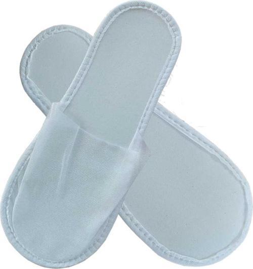 2400 Çift Çevre Biyeli Beyaz Tela Otel Terliği Tek Kullanımlık Kullan At