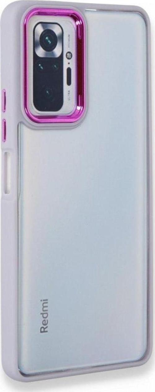 Xiaomi Redmi Note 10 Pro 4G Kılıf Luna Lens Kamera Çerçeveli Silikon Kapak