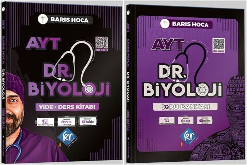 Kr Akademi 2025 Ayt Barış Hoca Dr. Biyoloji Video Ders Kitabı + Soru Seti 2 Kitap