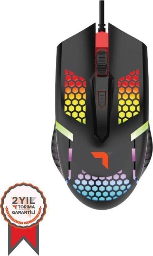 Tm-15 Usb RGB Aydınlatmalı Gaming Oyuncu Mouse Siyah