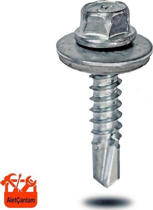 Trapez Vida Çatı Vidası Pullu Vida 5.5X50 _ 50 Adet