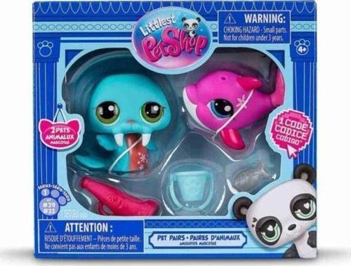 Littlest Petshop Figür Minişler 2'li Paket Hayvanlar Fok Balığı-Yunus 00508 (KOLİ İTEMİ S00005264)